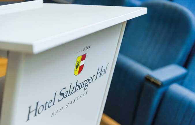 Rednerpult Hotel Salzburger Hof